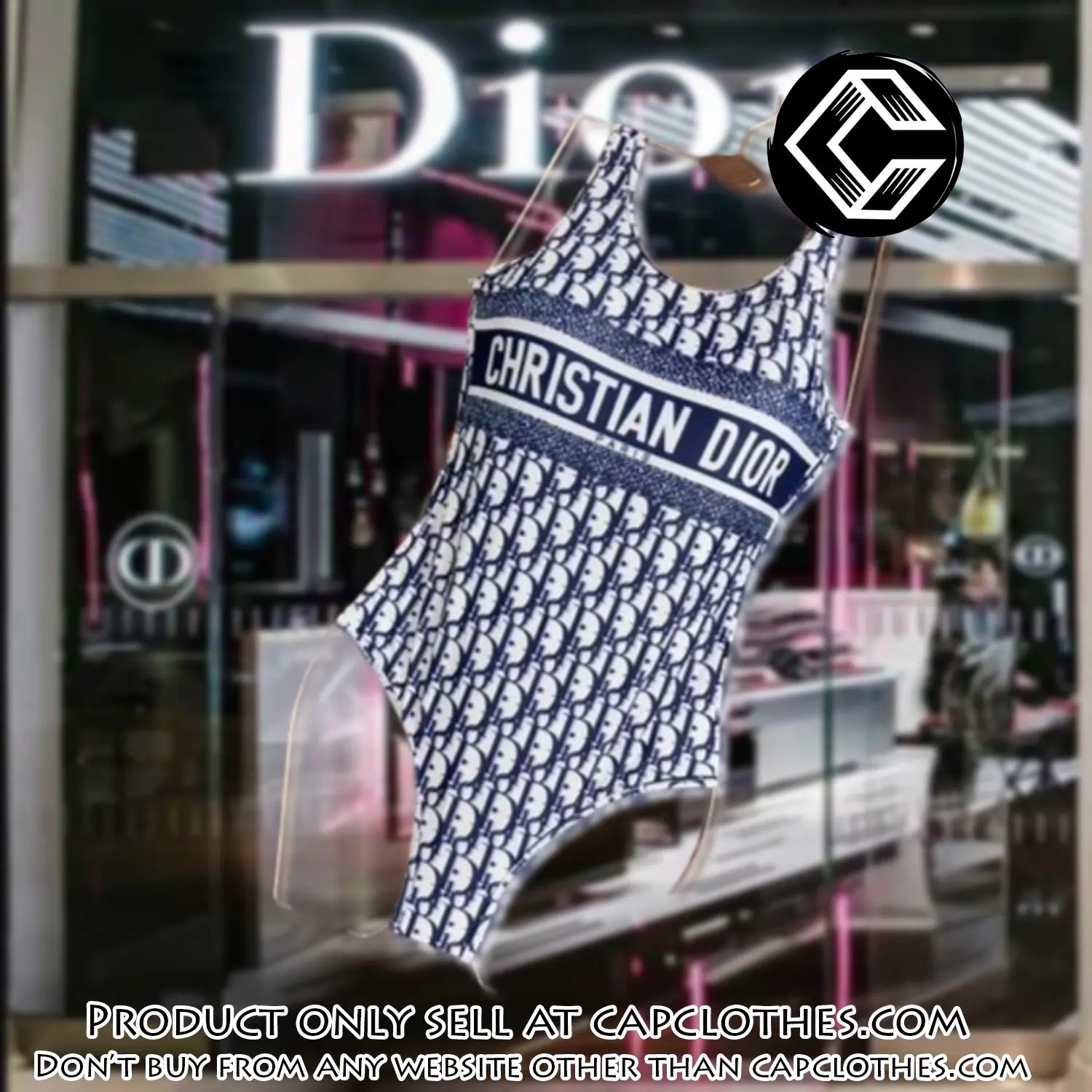 Christian dior swimwear beachwear one piece swimsuit osw1049 cc1708264